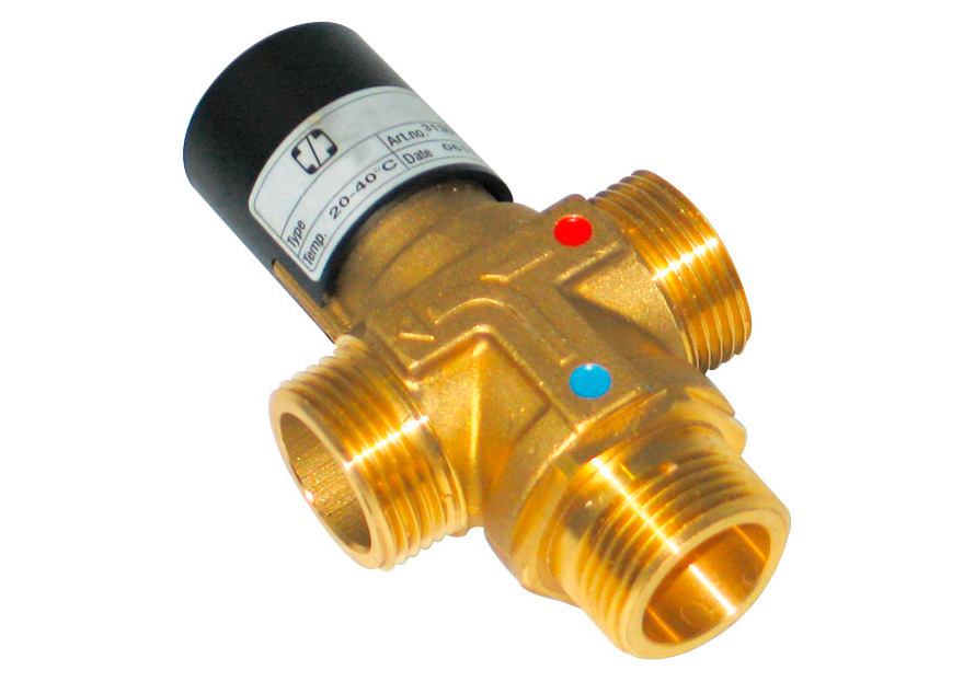 Termostatický zmiešavací ventil pre telové a kombinované sprchy, prietok 60 l/min, BR 710950 - 1