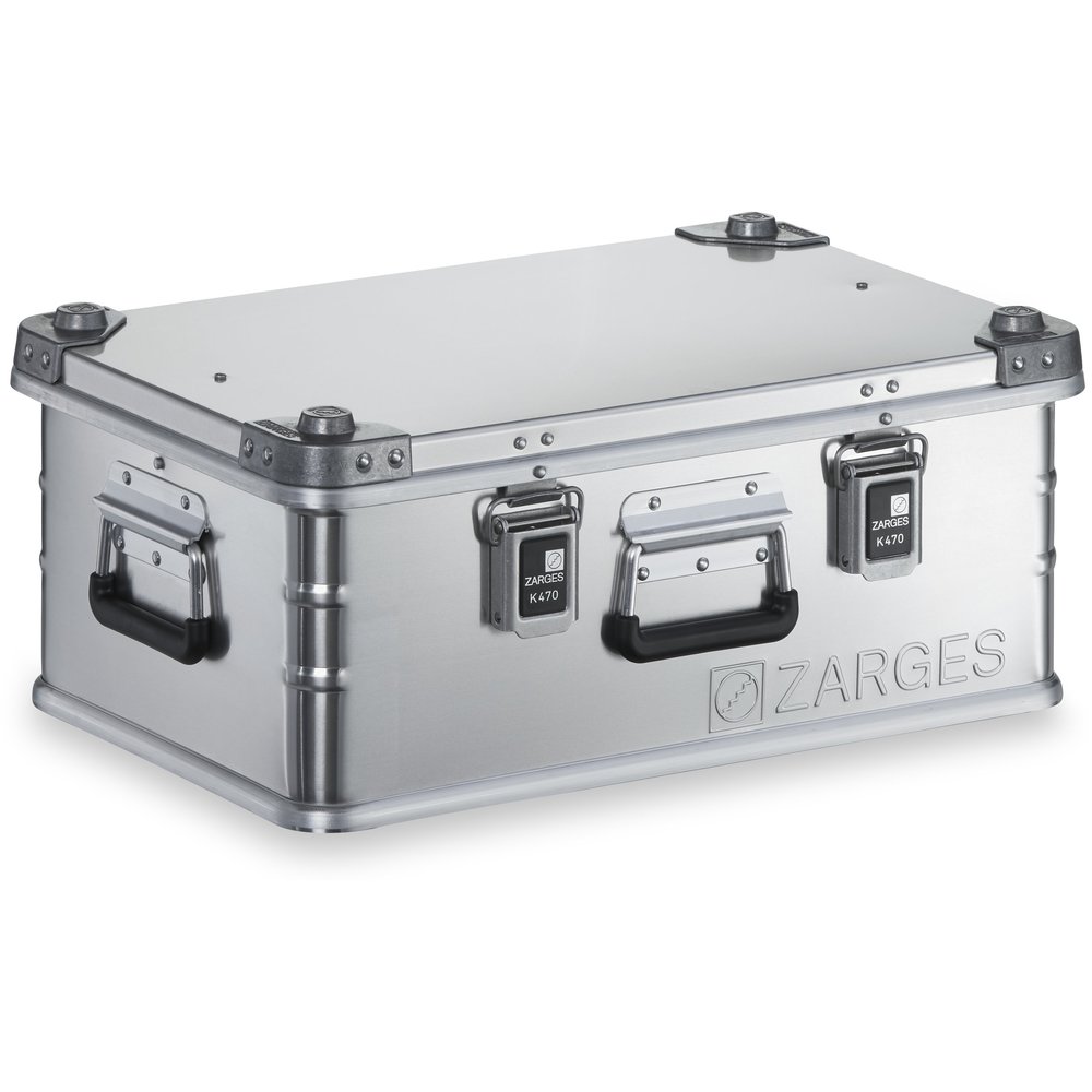 Zarges aluminium transport box, K470, incl. hazardous goods approval, 600 x 400 x 250 mm - 1