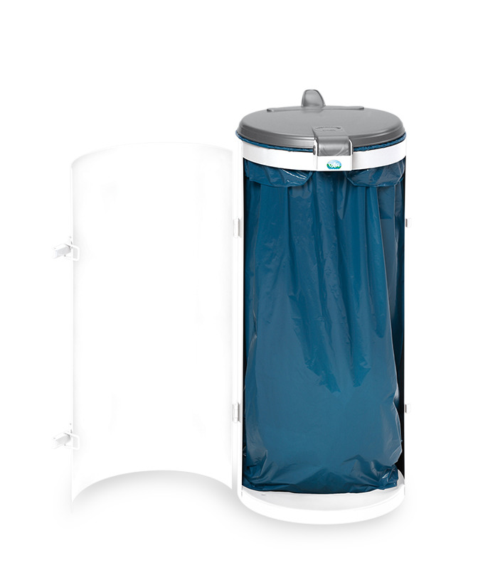 Corbeille à Papier Acrimet - Lot De 4 - 24 Litres - Blanche - Plastique Résistant - Pour Bureau, Maison, école