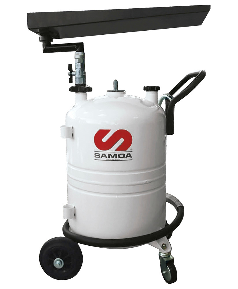 Mobile waste oil collector, with rectangular collection funnel, 70 litres - 1