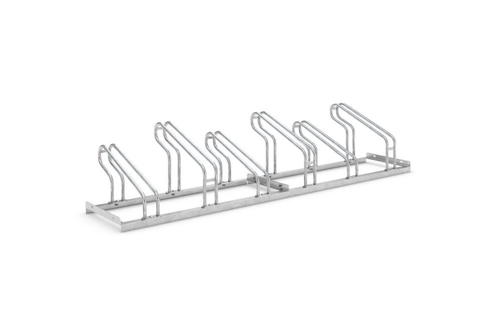 Rastrelliera tubolare 2056, collocazione in altezza/profondità,L 2100mm,collocazione libera,6 posti - 1