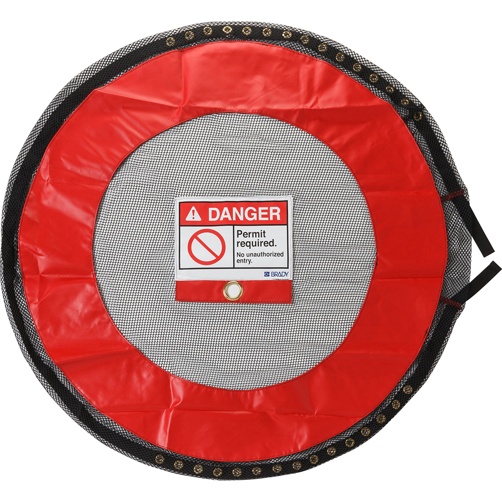 Lockable safety covers for areas with access authorisation, ventilated, ∅: 914.40 mm - 1