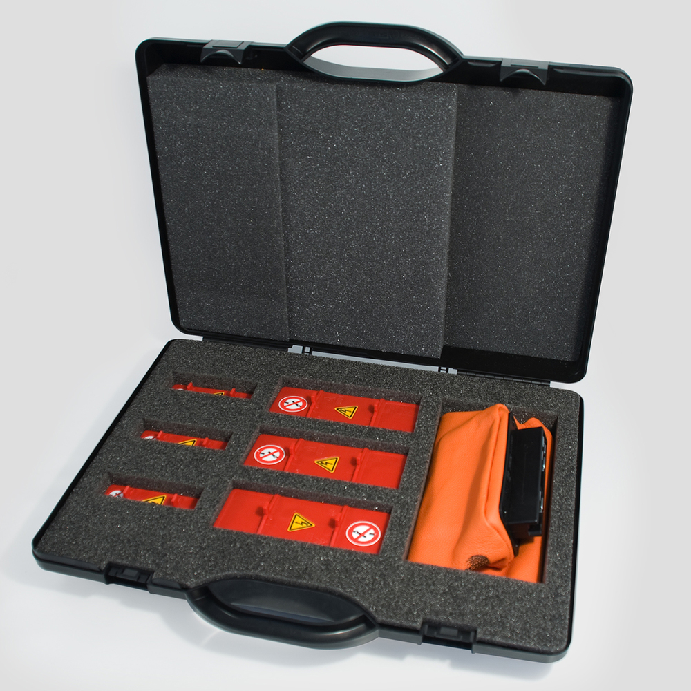 NV-Niederspannungs-Sicherungsleisten-Set, Größen NH00 und NH1–NH3, mit Isolierhandschuhen - 1