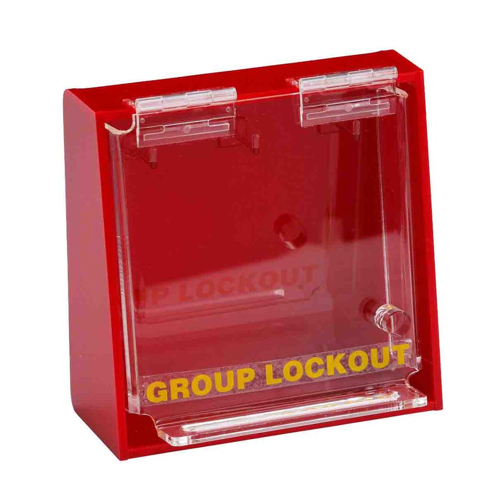 Skupinová uzamykatelná skříňka Lockout, se 3 háčky, k montáži na stěnu - 1