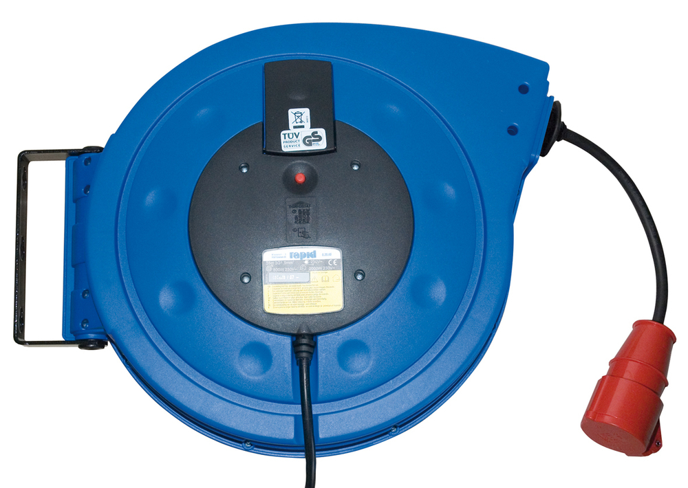 Automatic cable reel, for 400 V current, in plastic, cable length 10 m - 1