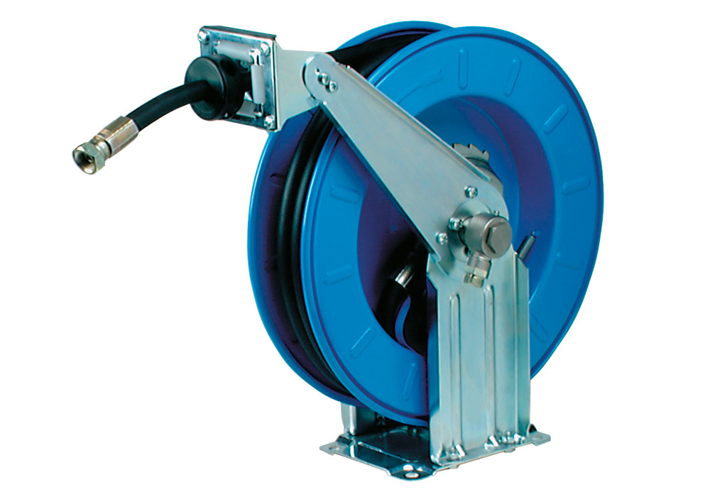 Automatic hose reel, for ATEX zones, in sheet steel, hose length 10 m, DN 12 - 1