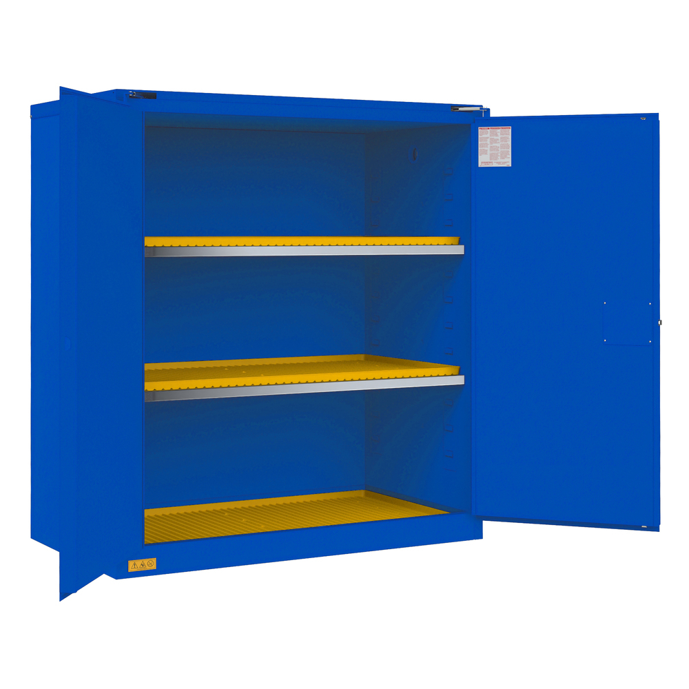 Corrosive Storage Cabinet, 120 Gallon, Self-Closing - 1