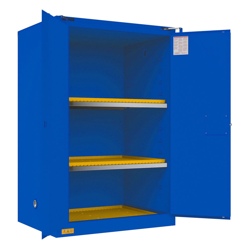 Corrosive Storage Cabinet, 90 Gallon, Self-Closing - 1