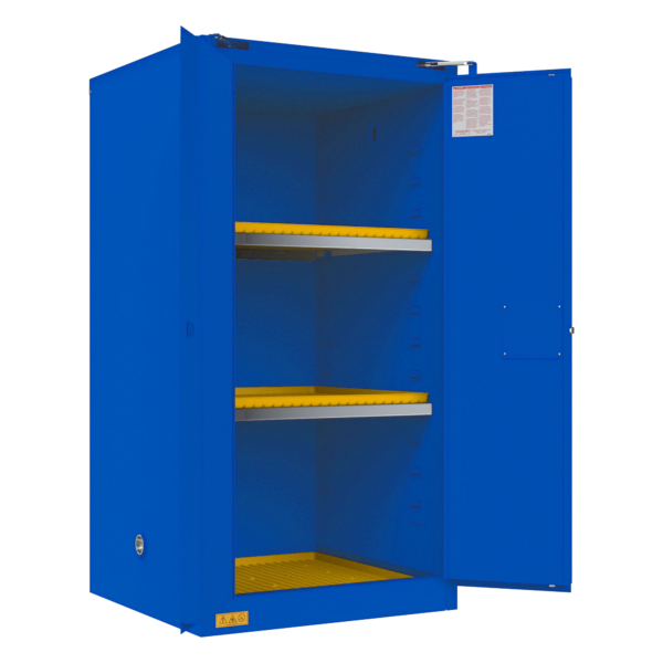 Corrosive Storage Cabinet, 60 Gallon, Self-Closing - 1