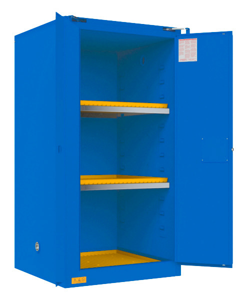 Corrosive Storage Cabinet, 60 Gallon, Self-Closing - 1