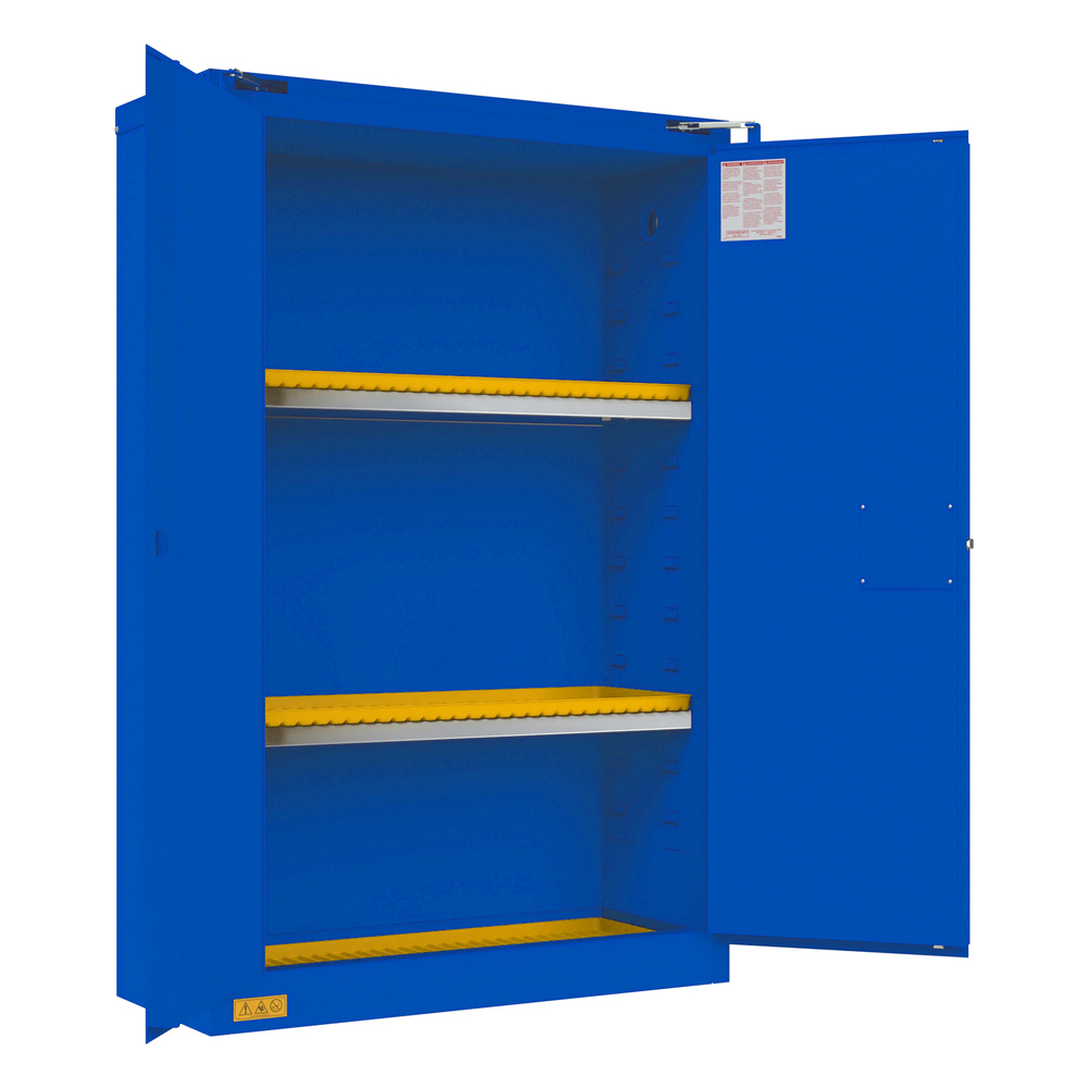 Corrosive Storage Cabinet, 45 Gallon, Self-Closing - 1