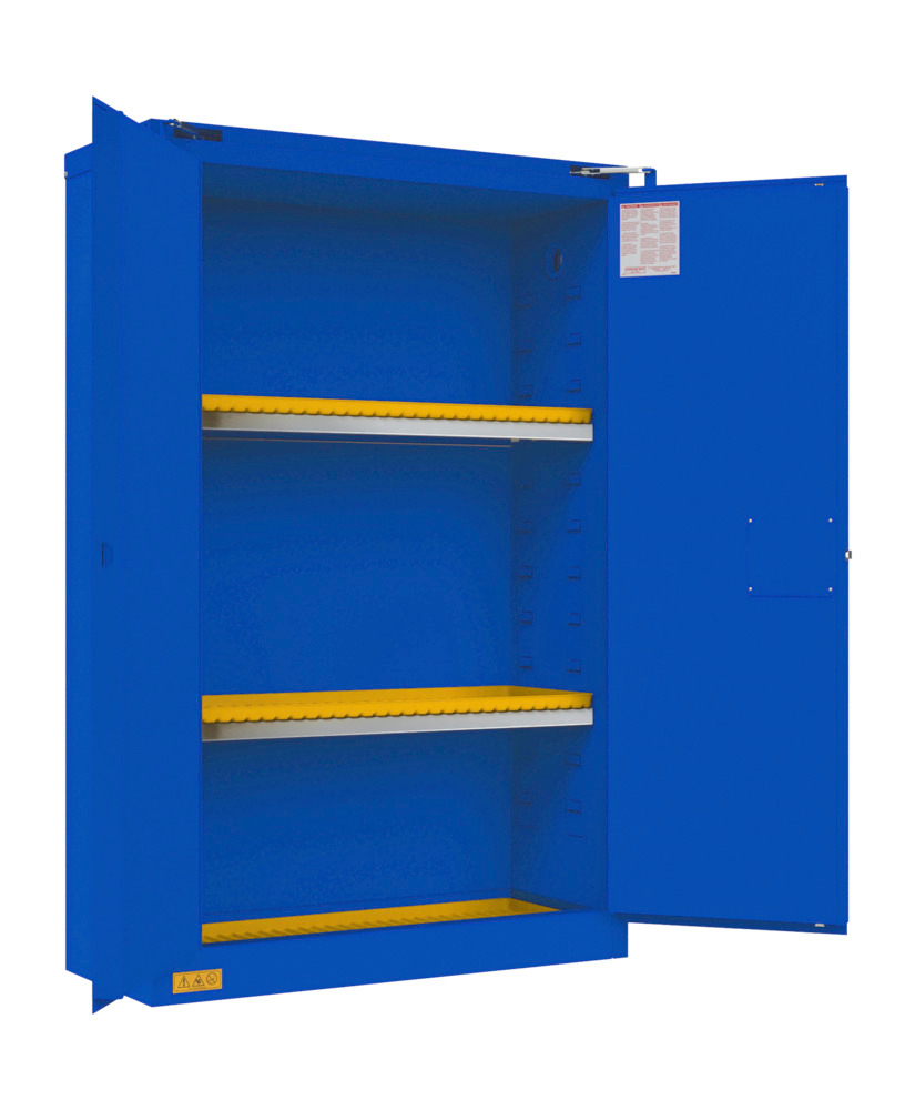 Corrosive Storage Cabinet, 45 Gallon, Self-Closing - 1