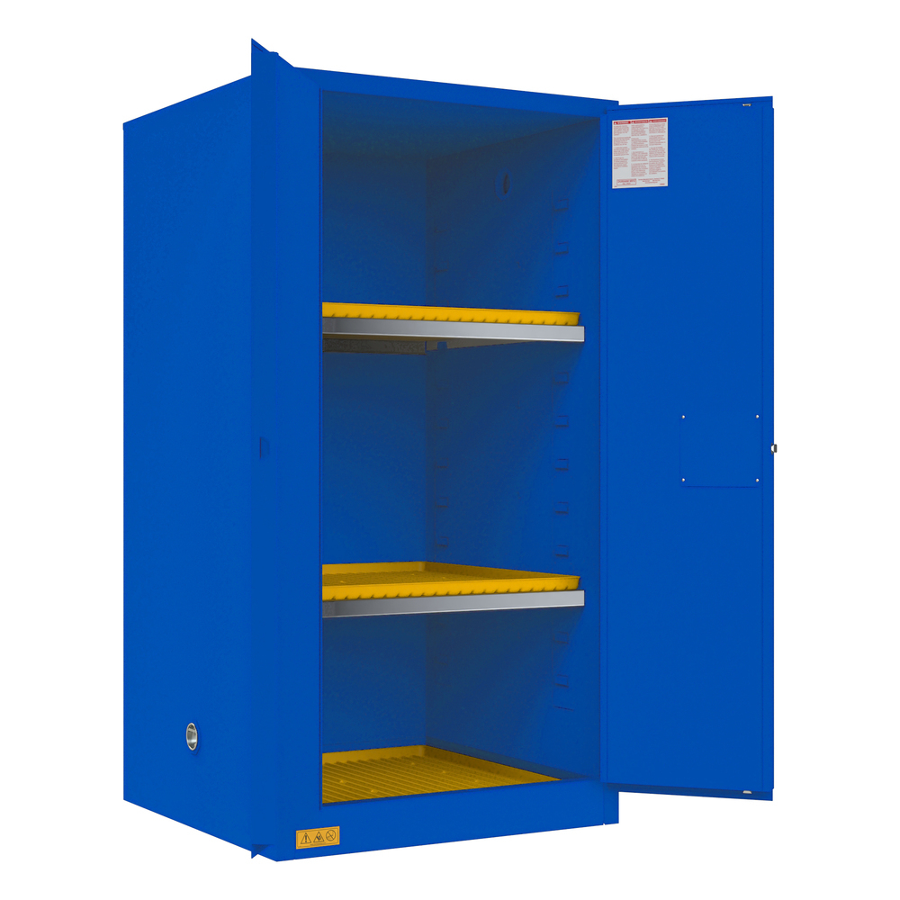 Corrosive Storage Cabinet, 60 Gallon, Manual Door - 1