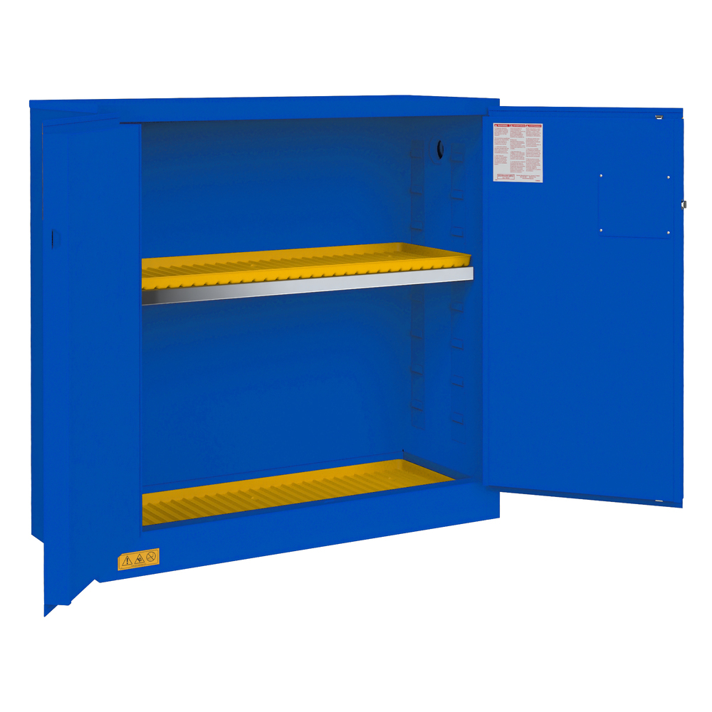 Corrosive Storage Cabinet, 30 Gallon, Manual Door - 1