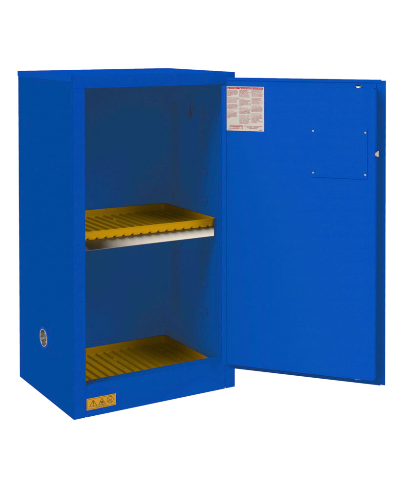 Corrosive Storage Cabinet, 16 Gallon, Manual Door - 1