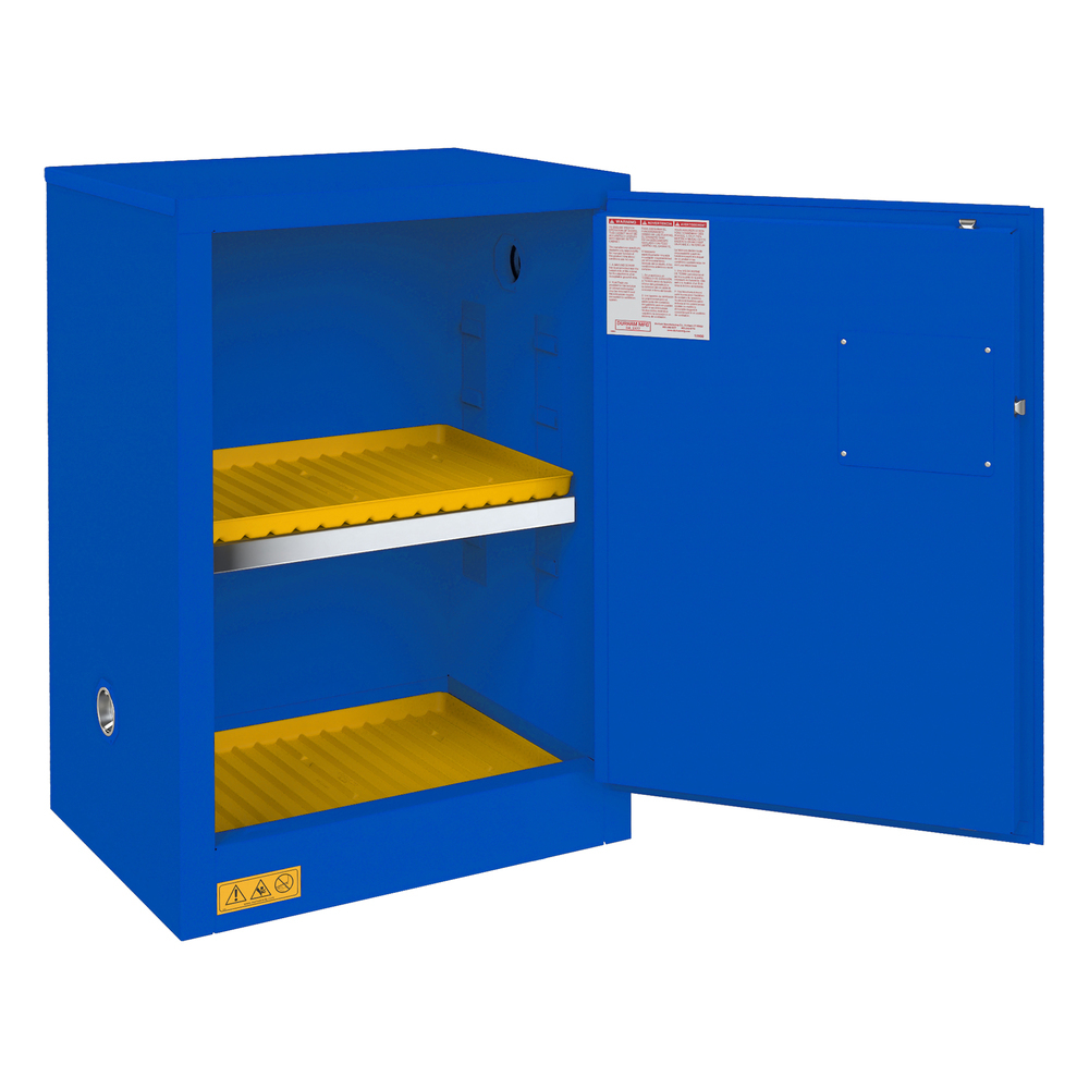 Corrosive Storage Cabinet, 12 Gallon, Manual Door - 1