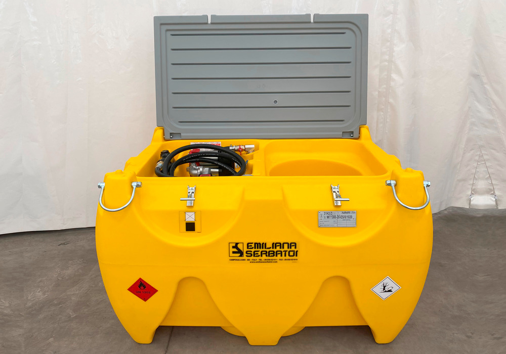 Mobile fuel tank for diesel/AdBlue, 900 + 100 litres, with 24 V high-flow pump, with UN approval - 3