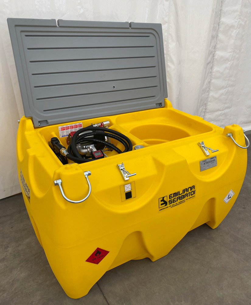 Mobile fuel tank for diesel/AdBlue, 900 + 100 litres, with 24 V high-flow pump, with UN approval - 2