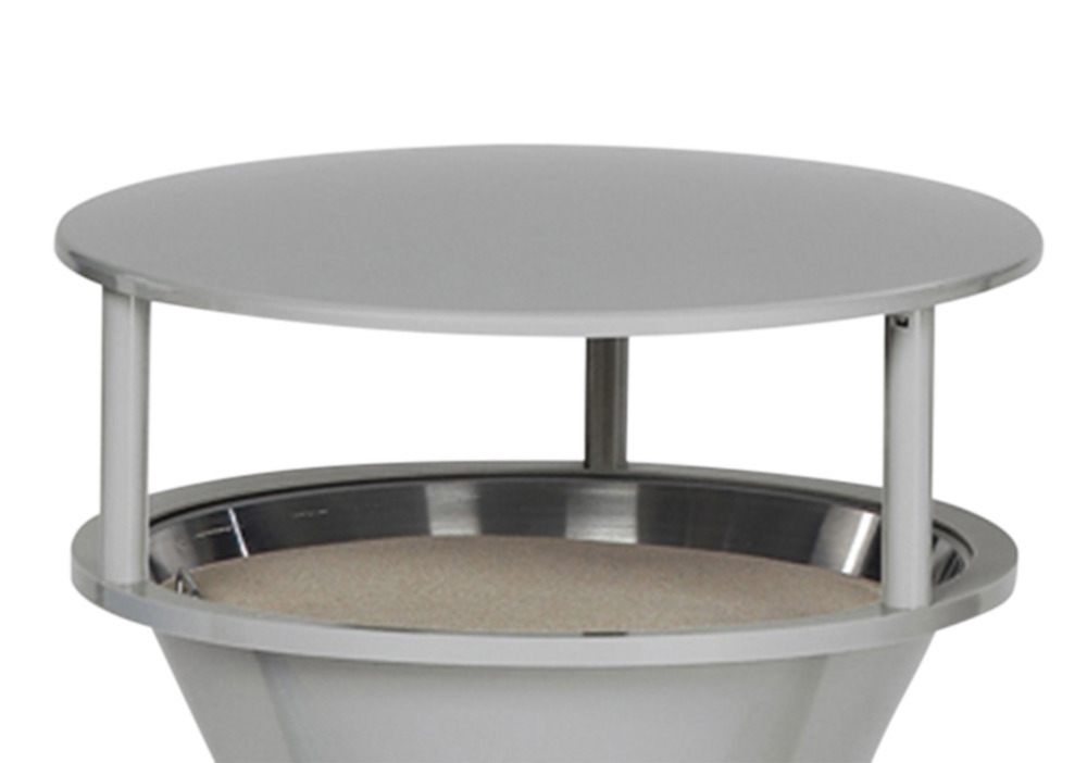 Cover for conical ashtray stand in plastic, silver - 1