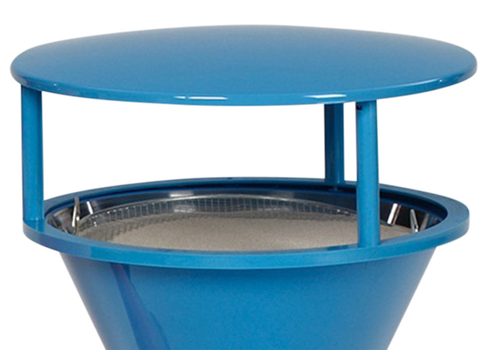 Cover for conical ashtray stand in plastic, blue - 1