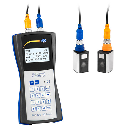Durchflussmessgerät PCE-TDS 100, mit 2 Sensoren, Nennweite DN 15 - 100 - 1