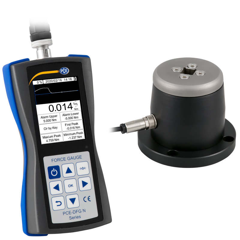 Prístroj na meranie krútiaceho momentu PCE-DFG, vnútorný 4-hran 1/2, do 5 Nm - 1
