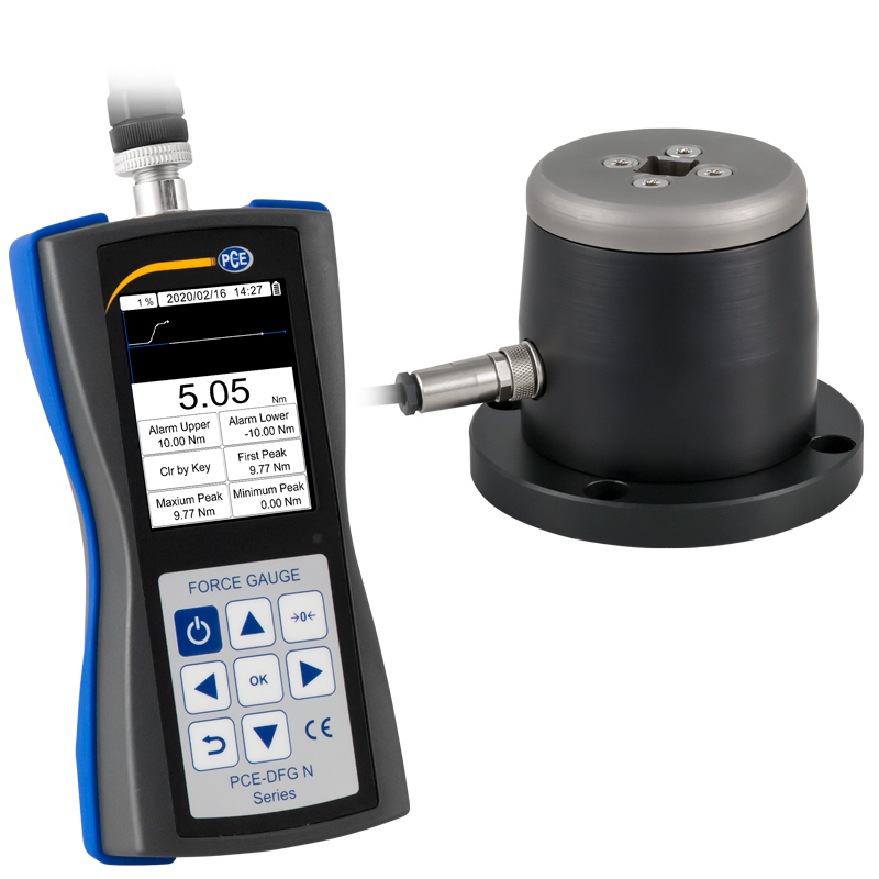 Prístroj na meranie krútiaceho momentu PCE-DFG, vnútorný 4-hran 1/2, do 10 Nm - 1