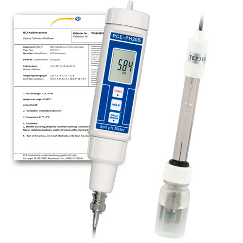 Analyzátor vody PCE-PH, stanovenie hodnoty pH, externá PH elektróda + certifikát ISO - 1