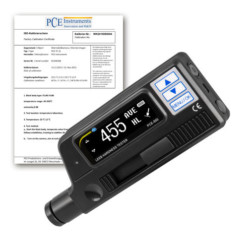Duromètre PCE 950, pour matériaux métalliques, HL, HRB, HRC, HB, HB, HS, HV + certificat ISO - 1