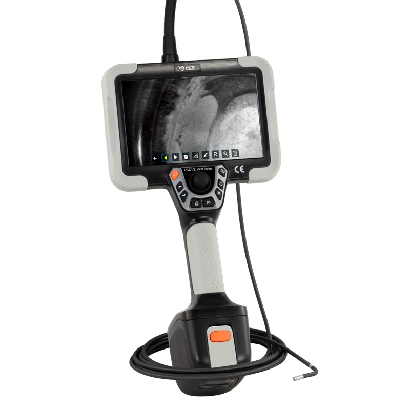 Premium boroskop PCE-VE 1500, til svært tilgængelige hulrum, frontalt kamera, Ø 6 mm, 5 m kabel - 1