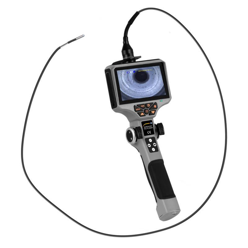 Boroscope PCE-VE N4, pour moteurs et machines, caméra frontale 4 directions, Ø 4 mm, câble 1,5 m - 1
