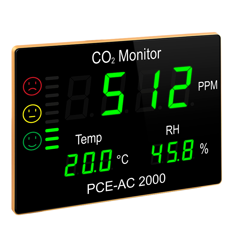 Meradlo kvality ovdušia PCE-AC, meranie CO2, teploty, vlhkosti - 1