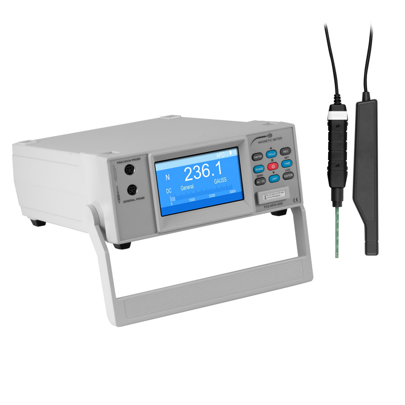 Medidor de campo magnético PCE-MFM 4000, rangos de medición 0 - 3000 mT y 0 - 30000 G, uniaxial - 1