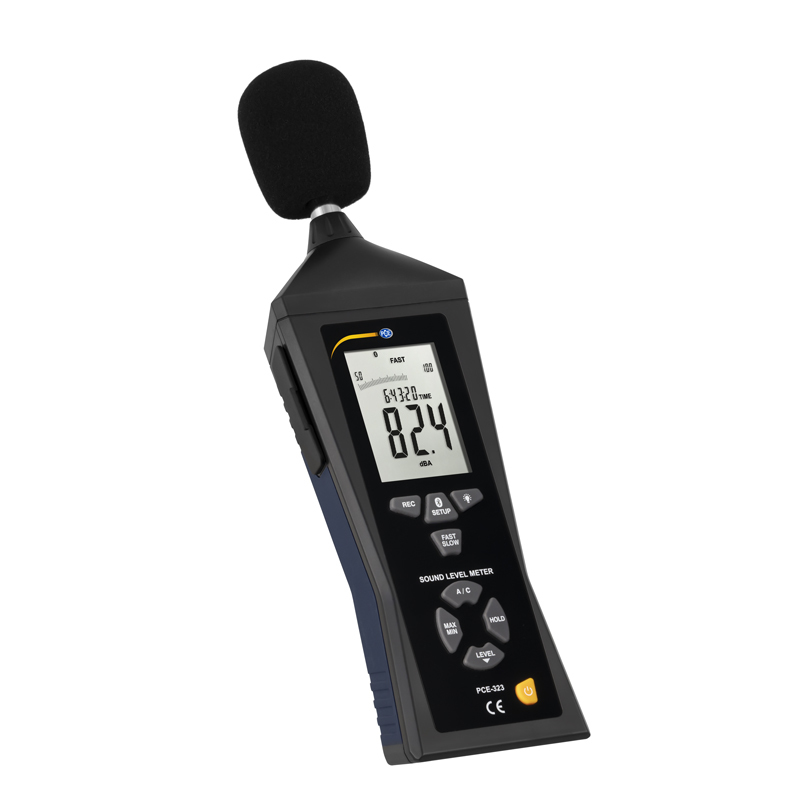 Misuratore di livello sonoro, PCE-323, range di misurazione 30-130 dB, con Bluetooth - 1