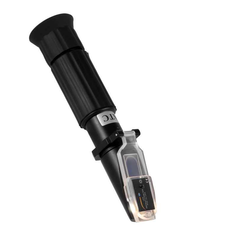 Réfractomètre PCE-LED, mesure du vin, 0 - 140 ° Oe, avec éclairage LED - 1