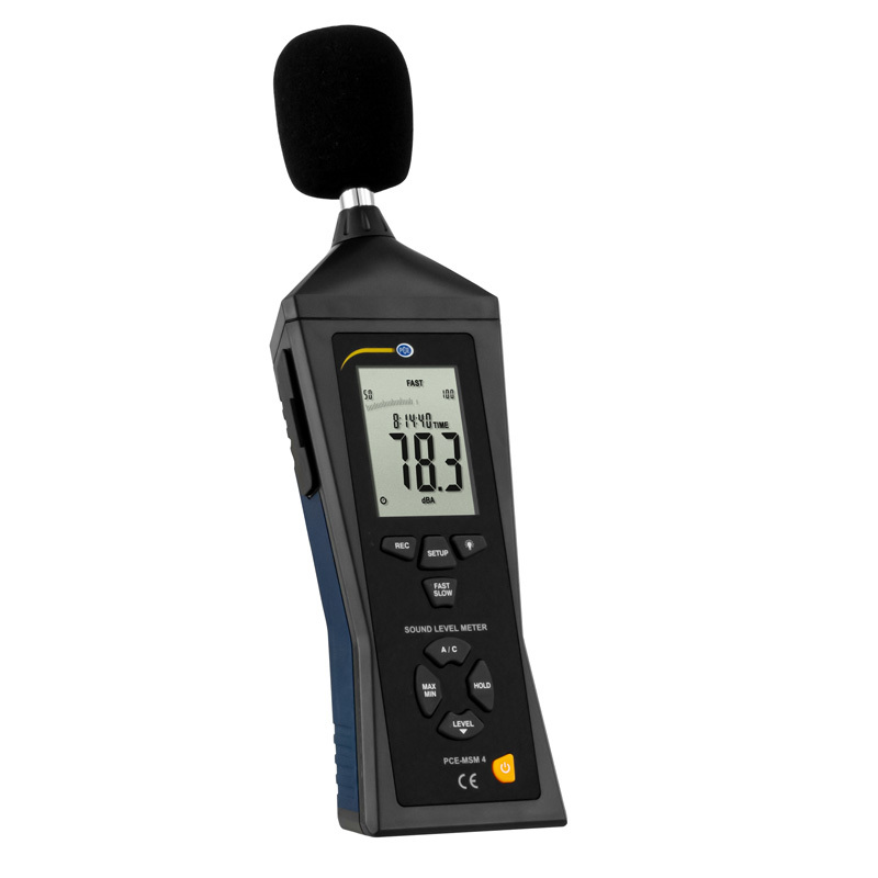 Äänitasomittari PCE-MSM, max 30-130 dB, A- ja C-taajuuspainotus - 1