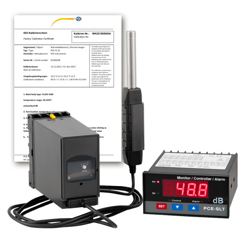 Schallpegelmessgerät PCE-SLT, Messbereich 30 - 130 dB, mit Digitalanzeige + ISO-Zertifikat - 1