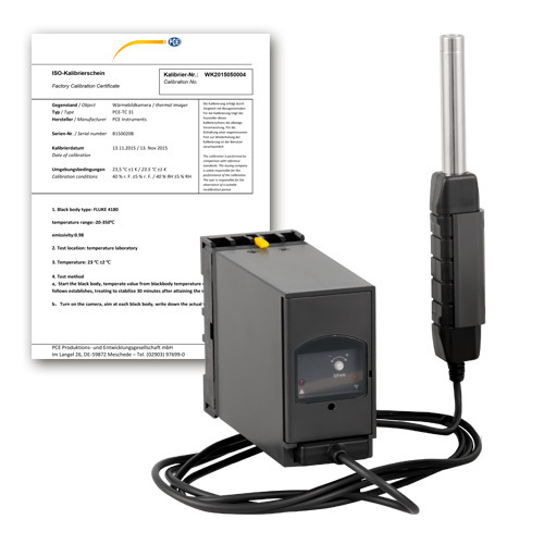 Sonomètre PCE-SLT-TRM, plage de mesure 30 - 130 dB, certificat ISO - 1