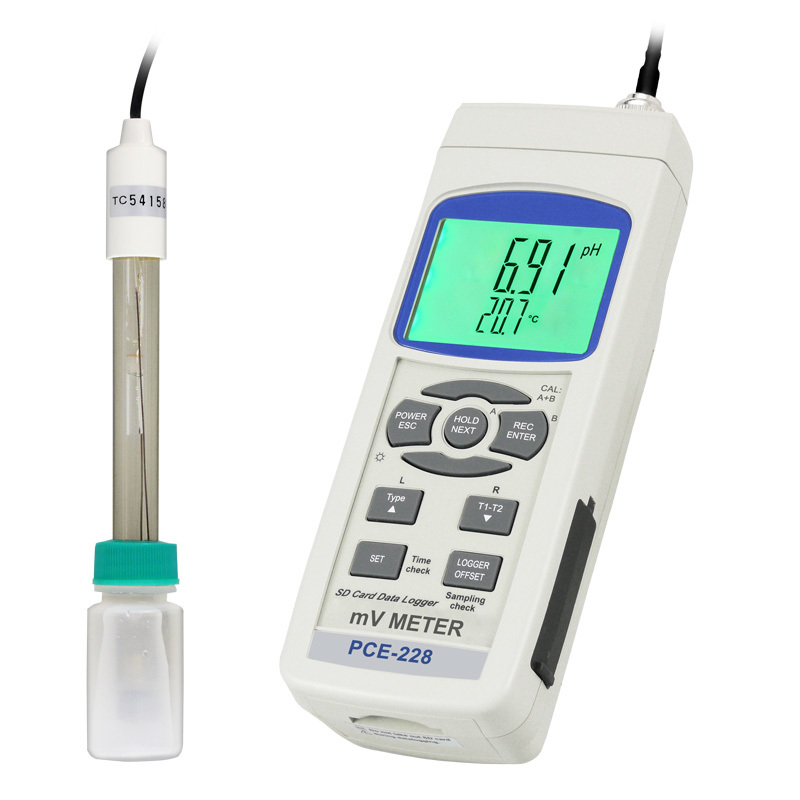 Wasseranalysegerät PCE-228, pH-Wert, Redox und Temperatur, für Flüssigkeiten - 1