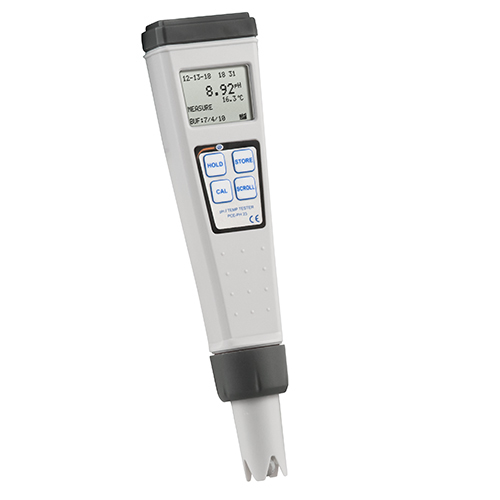 Analyzátor vody PCE-PH, stanovenie hodnoty pH, kompenzácia teploty - 1