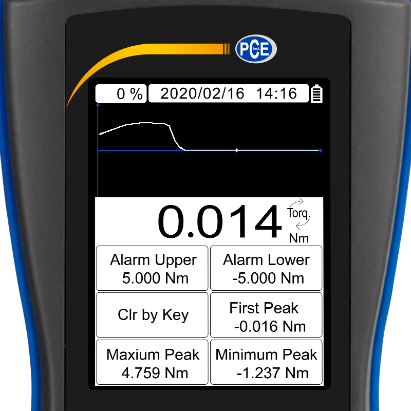 Měřič krouticího momentu PCE-DFG, se čtyřhranem 1/2, do 5 Nm - 2