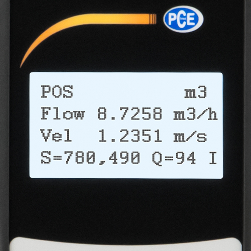 Prietokomer PCE-TDS 100, 2x senzor na lište, menovitá šírka DN 15 - 700 - 2