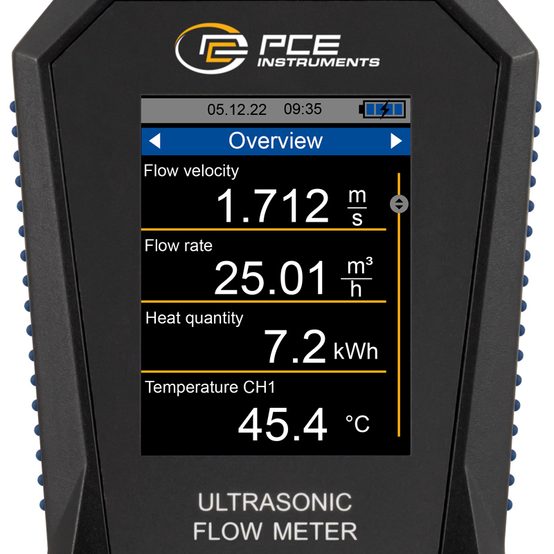 Misuratore di portata PCE-TDS 200+, con 2 sensori, DN 50 - 700 + cert. taratura ISO - 2
