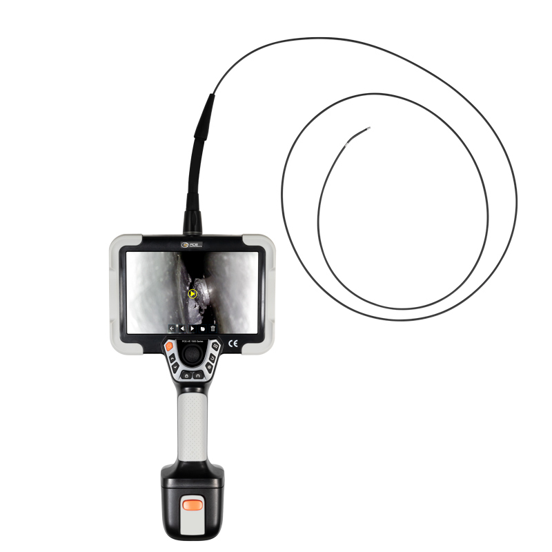 Premium-boroskooppi PCE-VE 1500, vaikeapääsyisille onteloille, edessä 4-suuntainen kamera, Ø 2,8 mm - 2