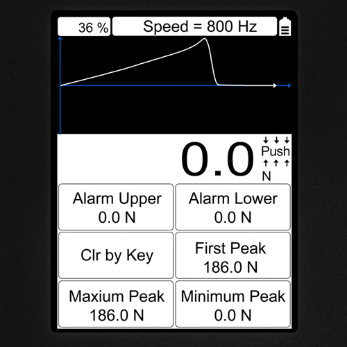 Silomer PCE-DFG N, pre meranie ťahu a tlaku, do 200 N, vnútorný snímač zaťaženia + ISO - 2