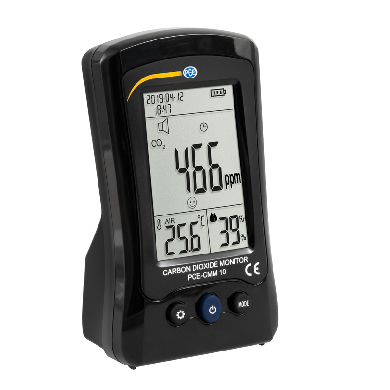Luftqualitätsmessgerät PCE-CMM, Messung von CO2, Temperatur, Luftfeuchte, mit 3 LC Display + ISO - 2
