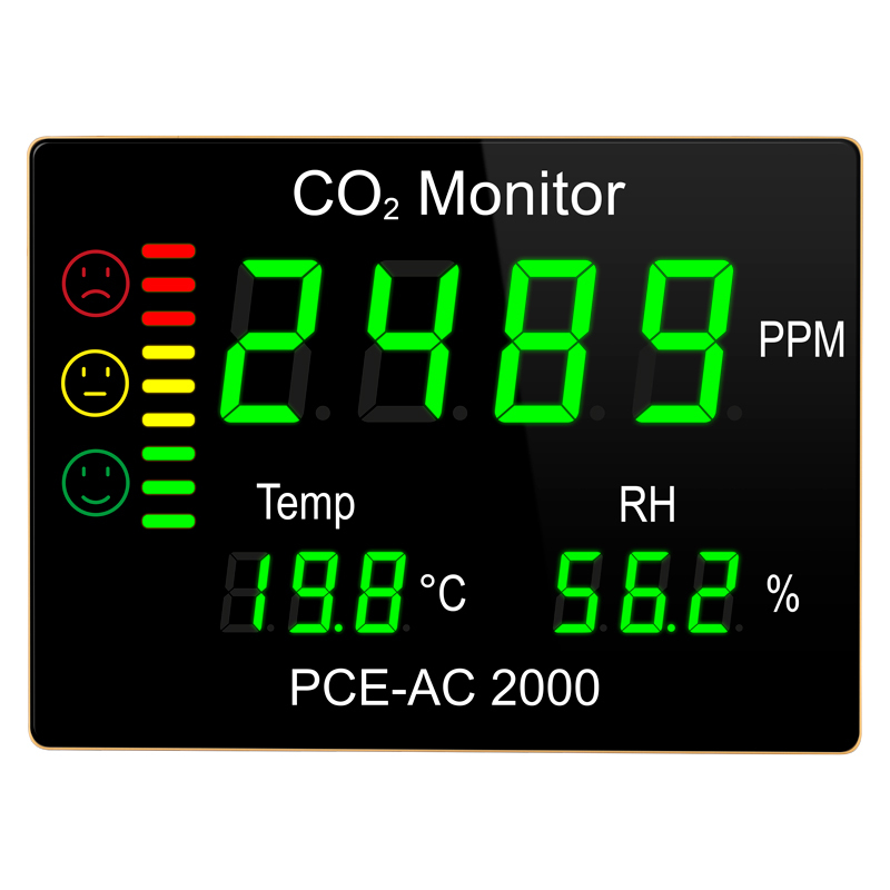 Meradlo kvality ovdušia PCE-AC, meranie CO2, teploty, vlhkosti - 2