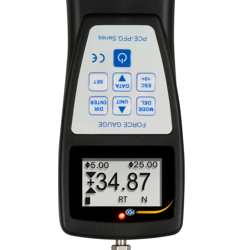 Siloměr PCE-PFG, pro napětí v tahu a tlaku, do 50 N, interní snímač zatížení, ISO - 2