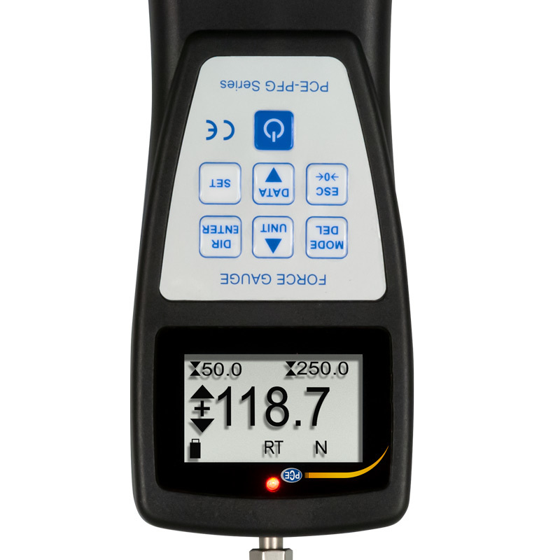 Silomer PCE-PFG, pre meranie ťahu a tlaku, do 500 N, vnútorný snímač zaťaženia + ISO - 2