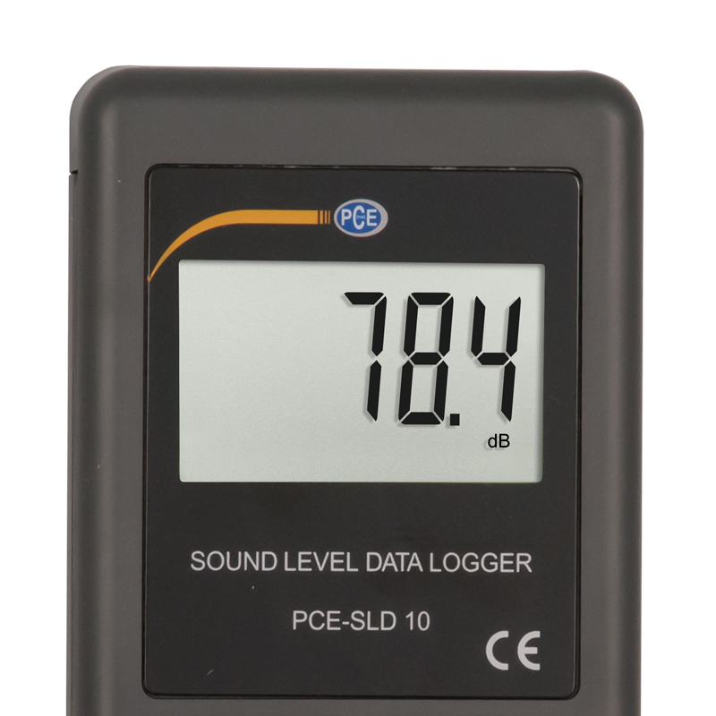 Misur. di liv. sonoro, PCE-SDL, range di misur. 30-130 dB, microfono con clip di supp. + cert. ISO - 2